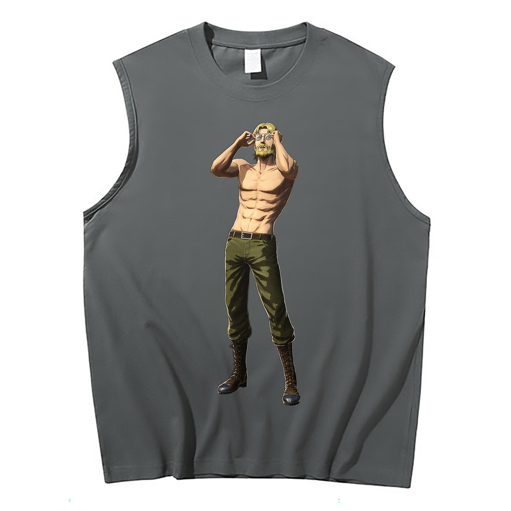 （画像用） 進撃の巨人 Attack on Titan コットン100％タンクトップ（フロントプリント）
